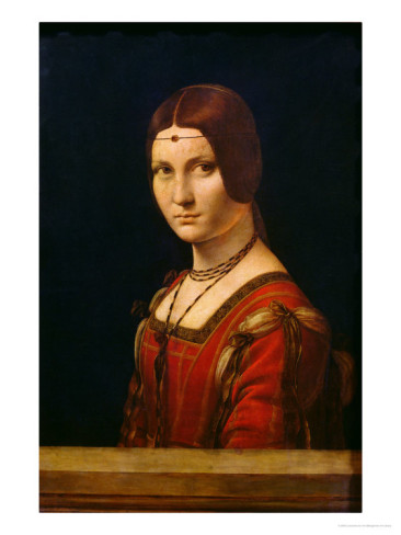 Portrait Of A Lady From The Court Of Milan - Leonardo Da Vinci Painting